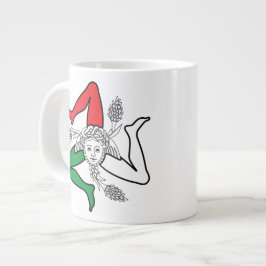 Caneca De Café Grande Sicilian Trinacria Medusa Design