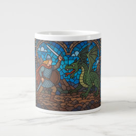 Caneca De Café Grande Siegfried matando o Dragão
