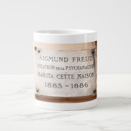 Caneca De Café Grande Sigmund Freud Paris Placque Mug