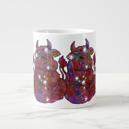 Caneca De Café Grande Signo do Zodíaco Touro Aniversário
