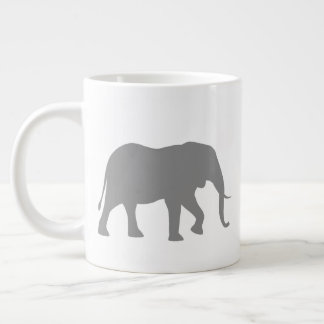 Caneca De Café Grande Silhouettes de Elefante Africano | Animais Selvage