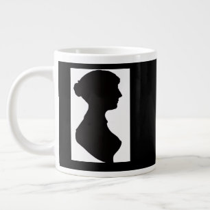 Caneca De Café Grande Silhueta de Jane Austen