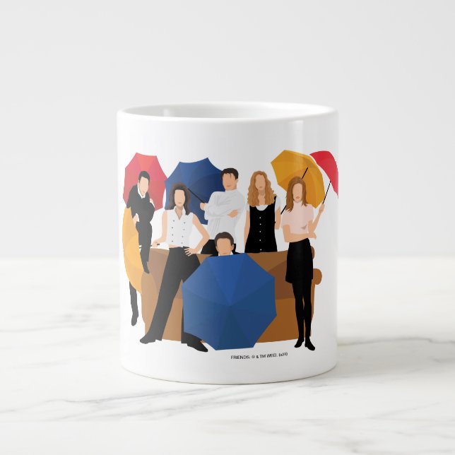 Caneca De Café Grande Silhueta de Personagem FRIENDS™ (Frente)