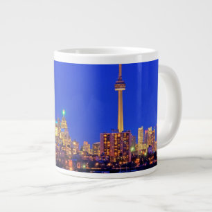 Caneca De Café Grande silhueta de Toronto à noite