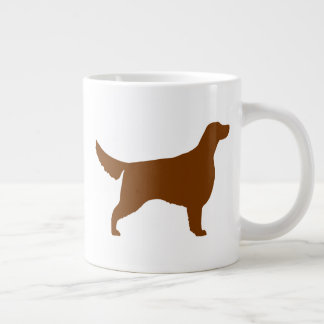 Caneca De Café Grande Silhuettes de Cachorro Irlandês