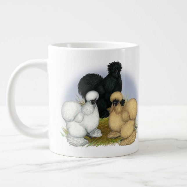 Caneca De Café Grande Silkie Trio (Esquerda)