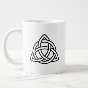 Caneca De Café Grande Símbolo Celtic Trinity Knot Triquetra