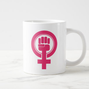Caneca De Café Grande Símbolo de resistência feminina