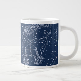 Caneca De Café Grande Símbolo liar zodiaco
