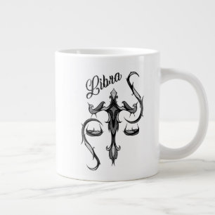 Caneca De Café Grande Símbolo Libra Zodiac