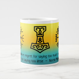 Caneca De Café Grande Símbolos Viking