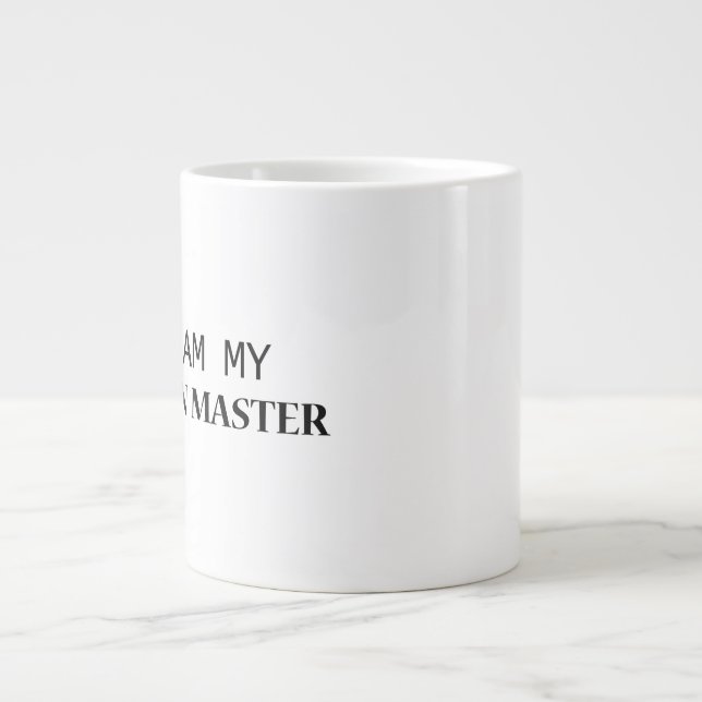 Caneca De Café Grande Simples Amigo - Estilo Casual do Dia a Dia (Frente)