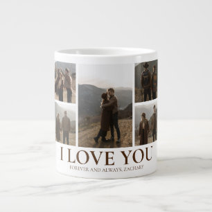 Caneca De Café Grande Simples Amor Elegante dia dos namorados casal 5 fo