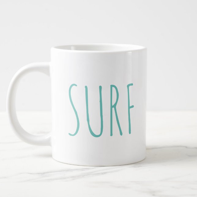 Caneca De Café Grande Simples fazenda moderna "Surf" (Esquerda)