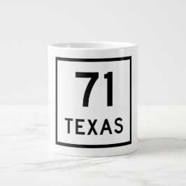 Caneca De Café Grande Sinal SH 71 no Texas