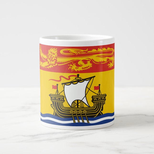Caneca De Café Grande Sinalizador New Brunswick (Frente)
