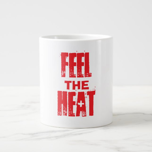 Caneca De Café Grande Sinta o Calor (Frente)