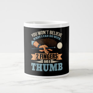 Caneca De Café Grande Sinuca de Bilhar Divertida