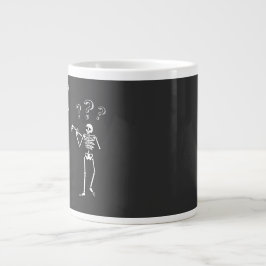 Caneca De Café Grande Skeleton Engraçado Pun Você Pode Me Dar A Mão?