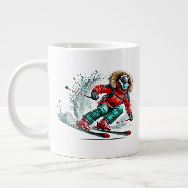 Caneca De Café Grande Skier Jumbo  (Esquerda)