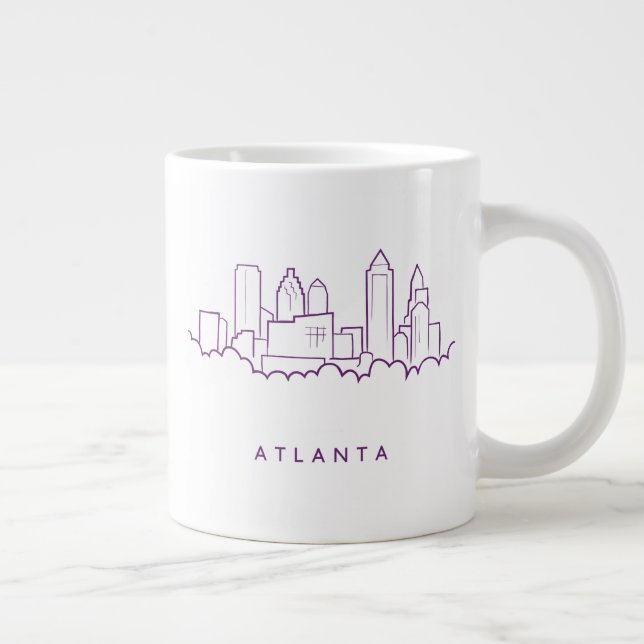 Caneca De Café Grande Skyline Atlanta (Direita)