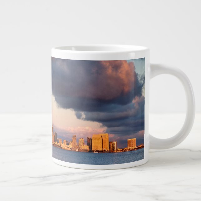 Caneca De Café Grande Skyline da cidade de San Diego Bay (Direita)
