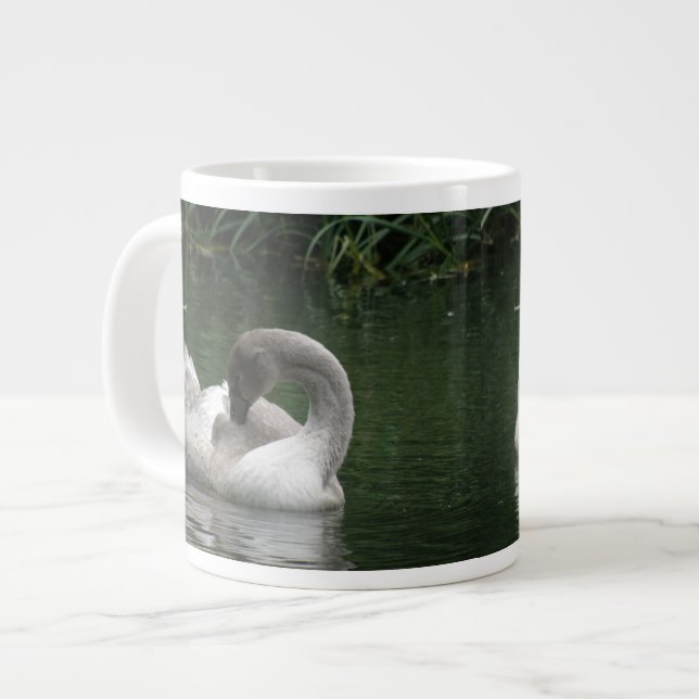 Caneca De Café Grande Sleepy Swan Mug (Frente Esquerda)