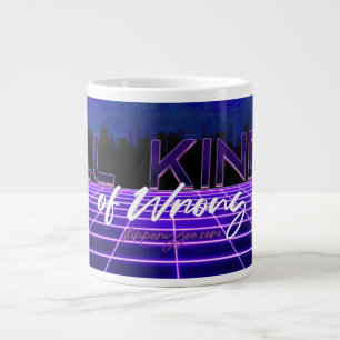 Caneca De Café Grande SlipperyJoe's todo tipo de texto negrito em 3D err