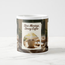 Slow Mornings Strong Coffee Cozy Morning Coffeemug
