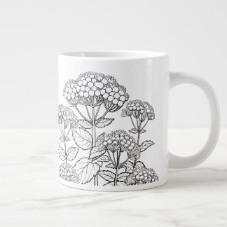 Caneca De Café Grande Snakeroot Branco - Ageratina altissima - Nativo