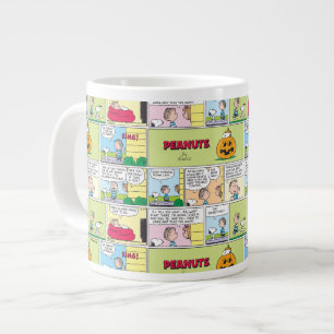 Caneca De Café Grande Snoopy & Linus   O Excelente Pumpkin News