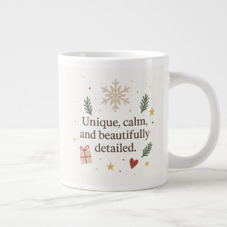 Caneca De Café Grande Snowflake Soul | Unique, Calm, and Beautifully Det