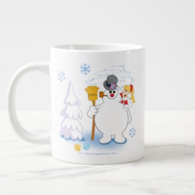 Caneca De Café Grande Snowman™ congelado | Frosty & Karen Winter Diverti (Esquerda)