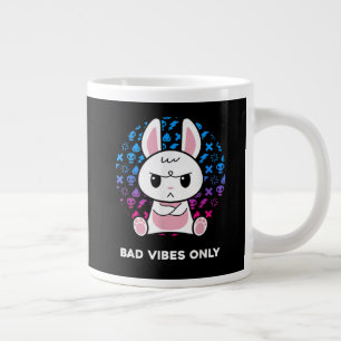 Caneca De Café Grande Só Más Vibrações