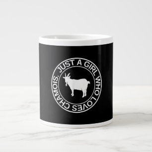 Caneca De Café Grande Só Uma Garota Que Ama Presente De Chamois Para Mu