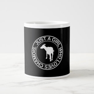 Caneca De Café Grande Só Uma Garota Que Ama Presente De Chamois Para Mu