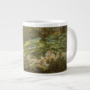Caneca De Café Grande Sob as Folhas da Docagem por Richard Doyle, Arte d