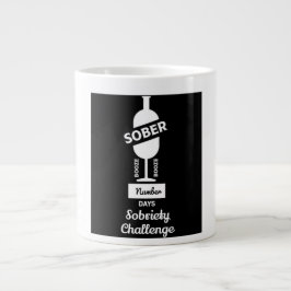 Caneca De Café Grande Sober AF Recuperação de dependência alcoólica