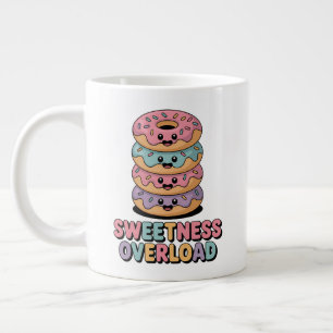 Caneca De Café Grande Sobrecarga doce   Rosquinhas