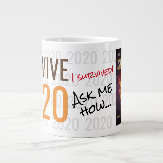 Caneca De Café Grande Sobrevive a 2020 - TAG (Frente)