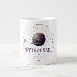 Caneca De Café Grande Sobrevivente de Mercúrio Retrógrado