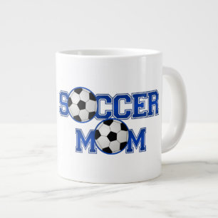 Caneca De Café Grande Soccer Mãe Jumbo Mug