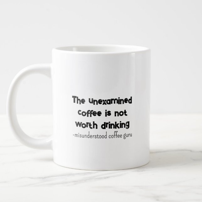 Caneca De Café Grande Sócrates com um Twist (Esquerda)