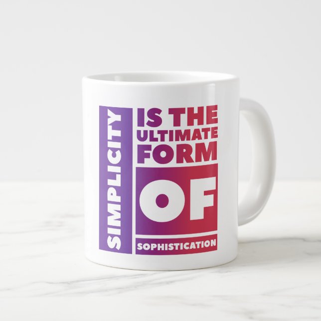 Caneca De Café Grande Sofisticação. - Jumbo Mug (Frente Esquerda)