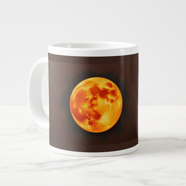 Caneca De Café Grande Sol Ardente (Frente Esquerda)