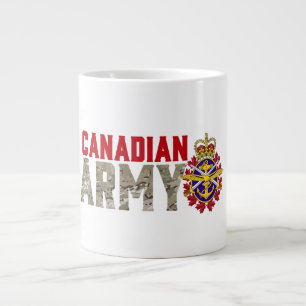 Caneca De Café Grande Soldado do Exército canadense