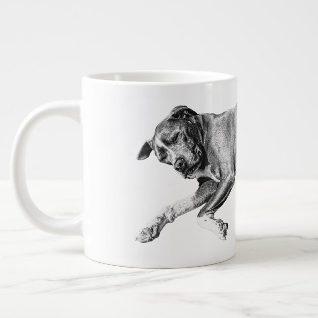 Caneca De Café Grande Soneca de Natal, Paz de Pit Mix (Esquerda)