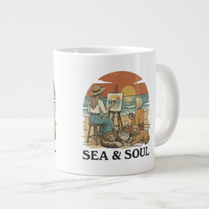 Caneca De Café Grande Sonho de Mar e Alma