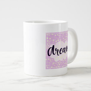Caneca De Café Grande Sonho Rosa