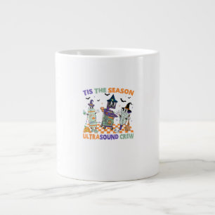 Caneca De Café Grande Sonografia de Halloween Retro É a Temporada Ultras